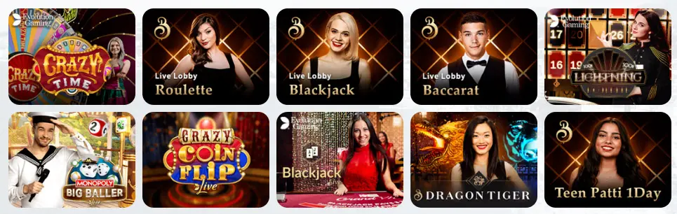 Jeux de casino en direct BIT CASINO