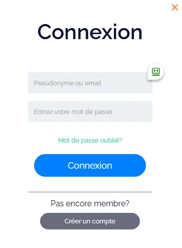 Connexion des membres du Bit Casino