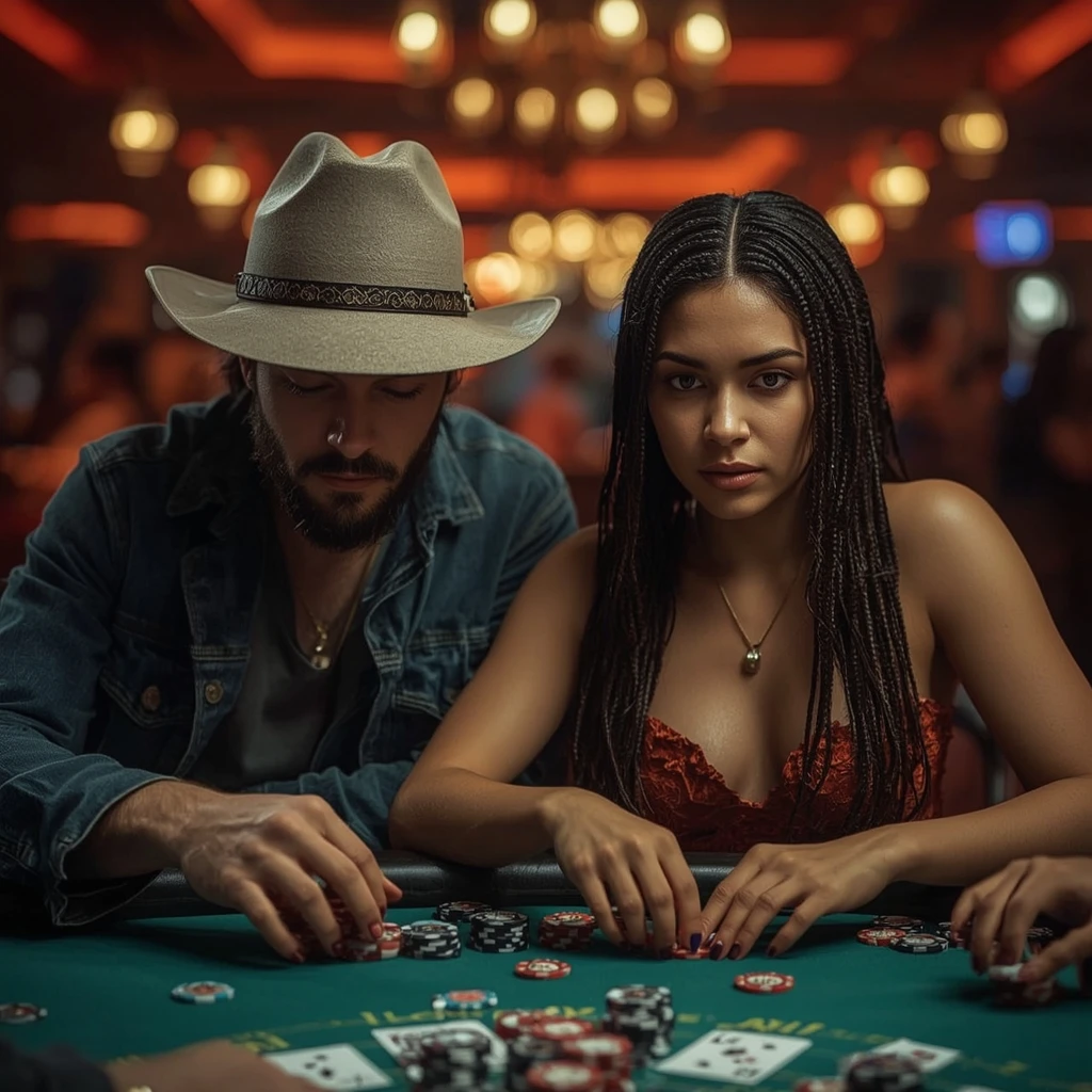 photo de deux joueurs de poker BIT CASINO